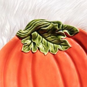 Better Homes and Gardens Holiday - Better Homes and Gardens Orange Pumpkin Platter Better Homes and Gardens Holiday - Better Homes and Gardens Orange Pumpkin Platter